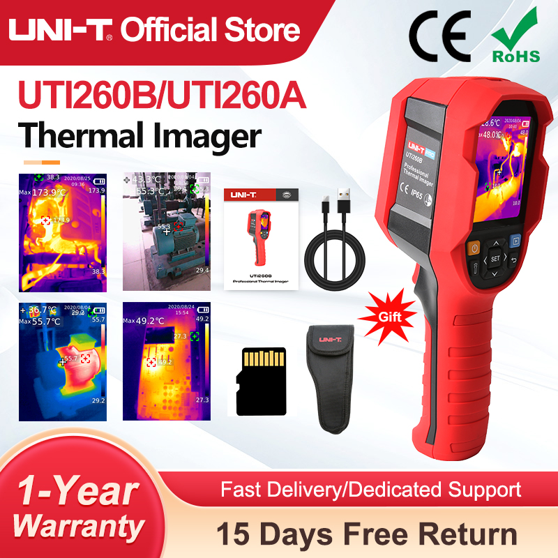 UNI-T UTI260B UTI260A كاميرا ا - مراجعة Thermal Imaging Camera 256X192 وسعره