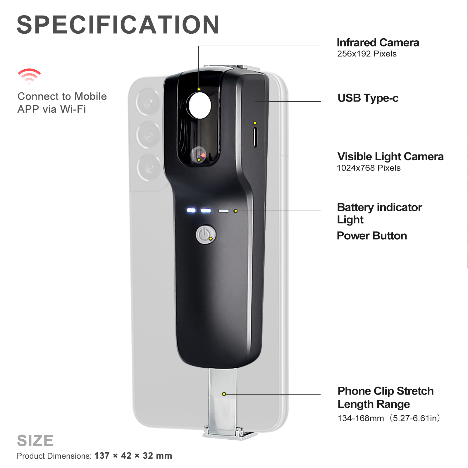 كاميرا حرارية HP951A بدقة 256x - مراجعة Thermal Imaging Camera 256X192 وسعره